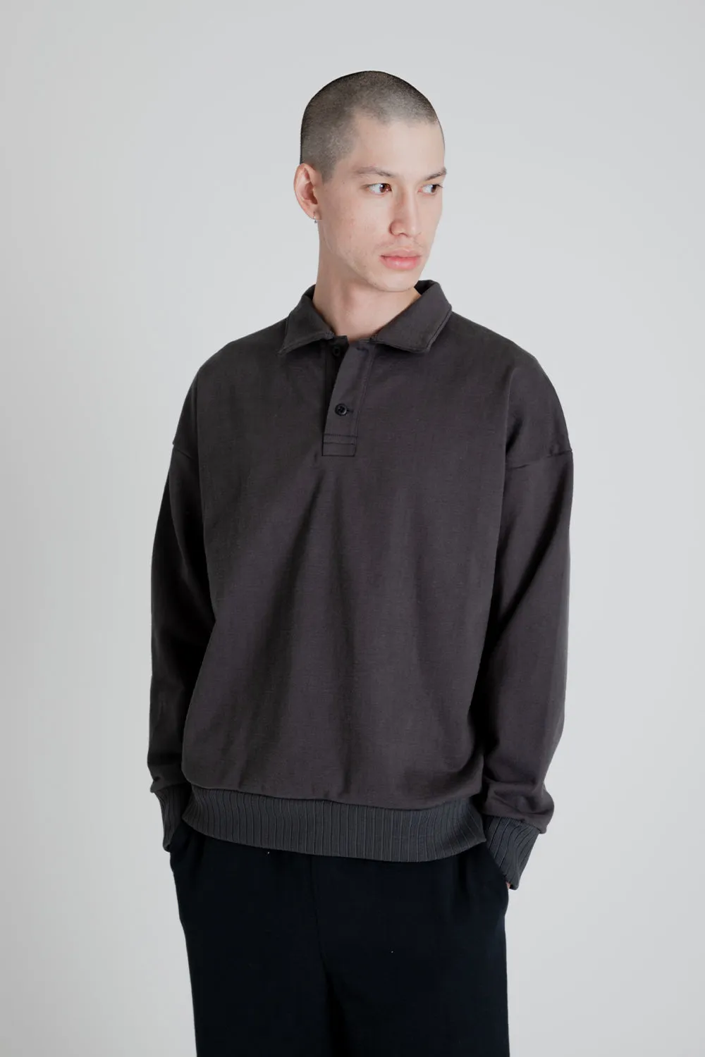 Dotsume Sweat Owners Polo - Ink Black