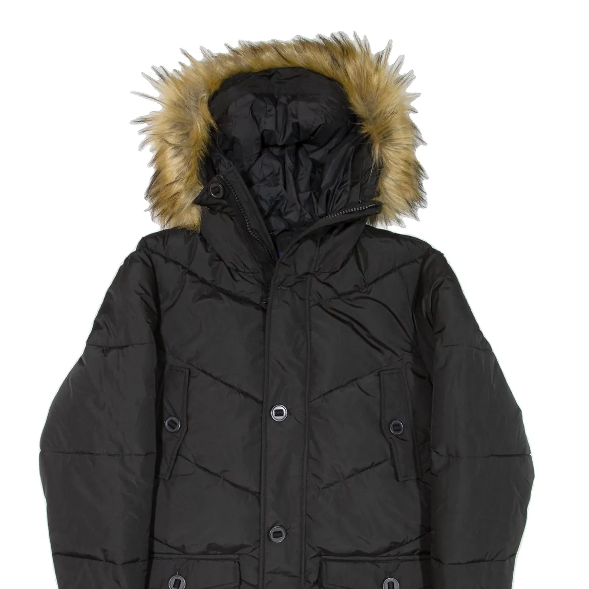 FERAUD Insulated Parka Jacket Black Mens M