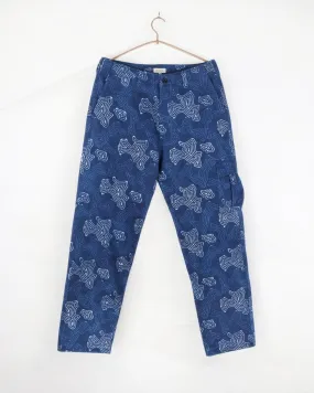 Malana Cargo Pant Twill Topography Indigo